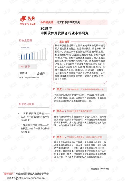 2019年中國軟件開發(fā)服務(wù)行業(yè)市場深度研究 創(chuàng)新驅(qū)動與產(chǎn)業(yè)變革